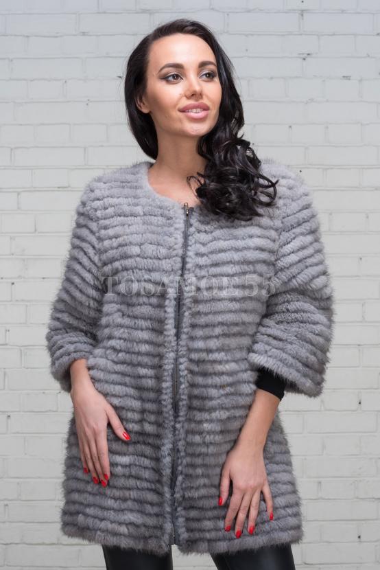 <span style="font-weight: 400;">Полушубок меховой вязаный</span><br>